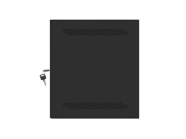 RACKOVÁ SKŘÍŇ 10" PRO MONTÁŽ NA STĚNU 6U/280X310 PRO VLASTNÍ MONTÁŽ S KOVOVÝMI DVEŘMI ČERNÁ  (PLOCHÉ BALENÍ)