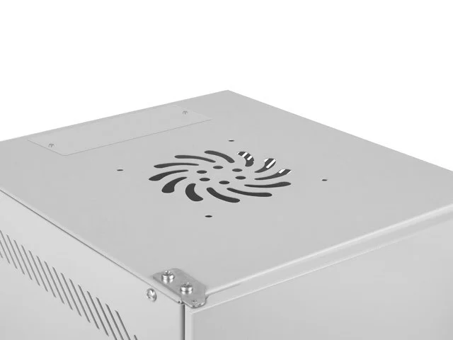 RACKOVÁ SKŘÍŇ 10" PRO MONTÁŽ NA STĚNU 6U/280X310 PRO VLASTNÍ MONTÁŽ S KOVOVÝMI DVEŘMI ŠEDÁ  (PLOCHÉ BALENÍ)