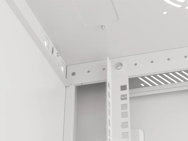 RACKOVÁ SKŘÍŇ 19" PRO MONTÁŽ NA STĚNU 6U/600X450 PRO VLASTNÍ MONTÁŽ S KOVOVÝMI DVEŘMI ŠEDÁ  (PLOCHÉ BALENÍ)