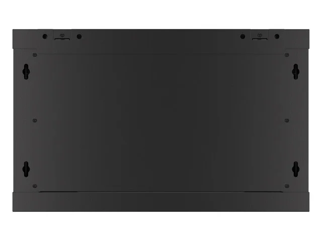 RACKOVÁ SKŘÍŇ 19" PRO MONTÁŽ NA STĚNU 6U/600X600 PRO VLASTNÍ MONTÁŽ S KOVOVÝMI DVEŘMI ČERNÁ  (PLOCHÉ BALENÍ)