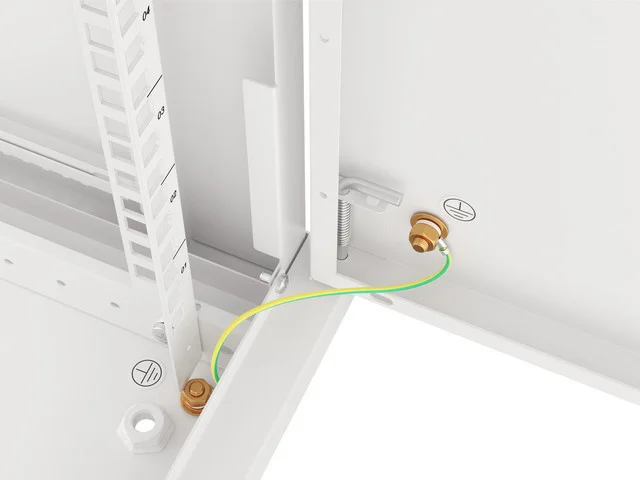 RACKOVÁ SKŘÍŇ 19" PRO MONTÁŽ NA STĚNU 6U/600X600 PRO VLASTNÍ MONTÁŽ S KOVOVÝMI DVEŘMI ŠEDÁ  (PLOCHÉ BALENÍ)