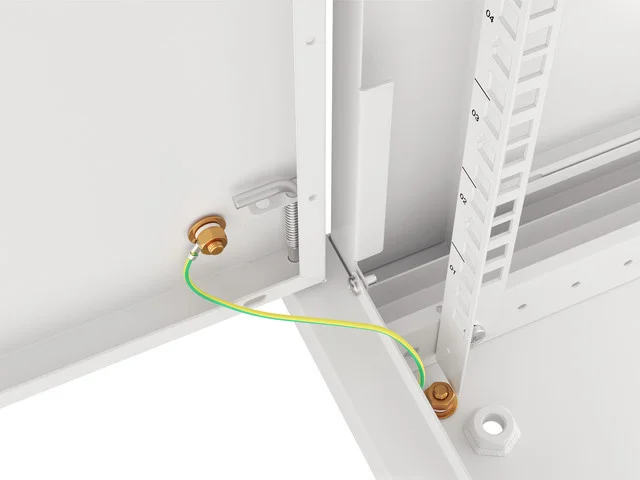 RACKOVÁ SKŘÍŇ 19" PRO MONTÁŽ NA STĚNU 6U/600X600 PRO VLASTNÍ MONTÁŽ S KOVOVÝMI DVEŘMI ŠEDÁ  (PLOCHÉ BALENÍ)