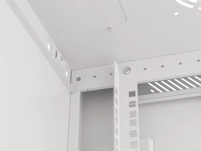 RACKOVÁ SKŘÍŇ 19" PRO MONTÁŽ NA STĚNU 9U/600X450 PRO VLASTNÍ MONTÁŽ S KOVOVÝMI DVEŘMI ŠEDÁ  (PLOCHÉ BALENÍ)