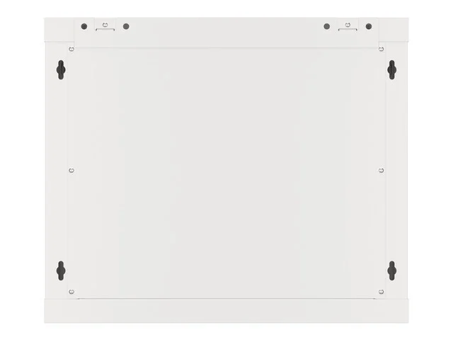RACKOVÁ SKŘÍŇ 19" PRO MONTÁŽ NA STĚNU 9U/600X450 PRO VLASTNÍ MONTÁŽ S KOVOVÝMI DVEŘMI ŠEDÁ  (PLOCHÉ BALENÍ)