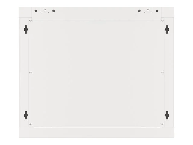 RACKOVÁ SKŘÍŇ 19" PRO MONTÁŽ NA STĚNU 9U/600X600 PRO VLASTNÍ MONTÁŽ S KOVOVÝMI DVEŘMI ŠEDÁ  (PLOCHÉ BALENÍ)