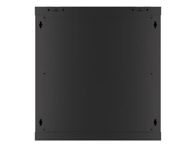 RACKOVÁ SKŘÍŇ 19" NÁSTĚNNÁ 12U/600X450 PRO VLASTNÍ MONTÁŽ S KOVOVÝMI DVEŘMI ČERNÁ  (PLOCHÉ BALENÍ)