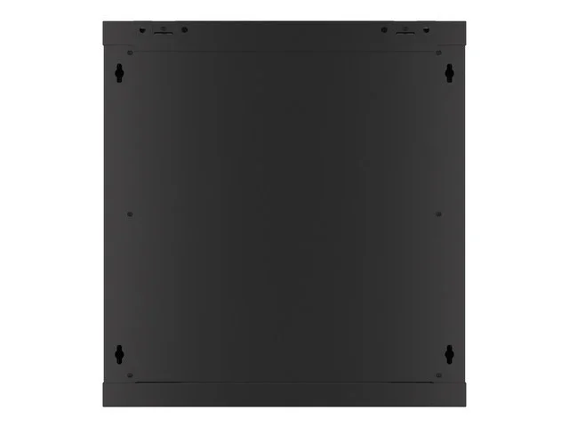 RACKOVÁ SKŘÍŇ 19" NÁSTĚNNÁ 12U/600X600 PRO VLASTNÍ MONTÁŽ S KOVOVÝMI DVEŘMI ČERNÁ  (PLOCHÉ BALENÍ)