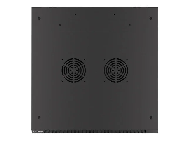RACKOVÁ SKŘÍŇ 19" NÁSTĚNNÁ 12U/600X600 PRO VLASTNÍ MONTÁŽ S KOVOVÝMI DVEŘMI ČERNÁ  (PLOCHÉ BALENÍ)