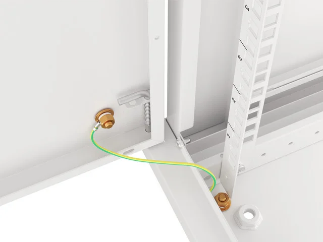 RACKOVÁ SKŘÍŇ 19" NÁSTĚNNÁ 12U/600X600 PRO VLASTNÍ MONTÁŽ S KOVOVÝMI DVEŘMI ŠEDÁ  (PLOCHÉ BALENÍ)