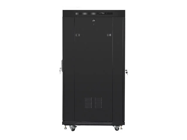 19" VOLNĚ STOJÍCÍ RACKOVÁ SKŘÍŇ 27U/600X800 (FLAT PACK) SE SÍŤOVÝMI DVEŘMI LCD ČERNÁ  V2