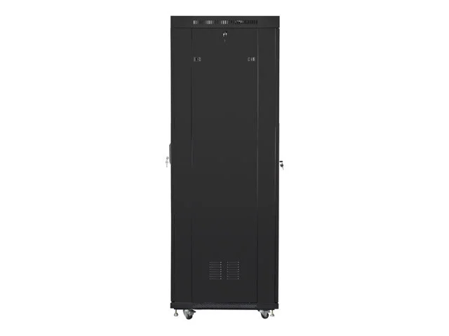19" VOLNĚ STOJÍCÍ RACKOVÁ SKŘÍŇ 42U/600X800 (FLAT PACK) S PROSKLENÝMI DVEŘMI LCD ČERNÁ  V2