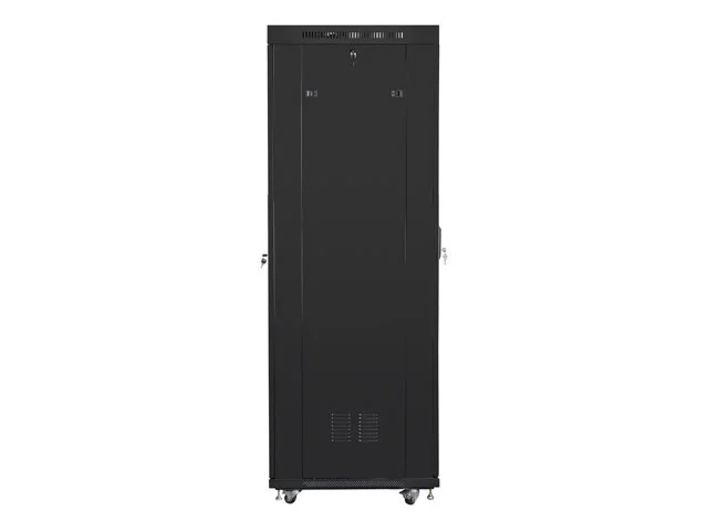 19" VOLNĚ STOJÍCÍ RACKOVÁ SKŘÍŇ 42U/600X800 (FLAT PACK) S PROSKLENÝMI DVEŘMI LCD ČERNÁ  V2