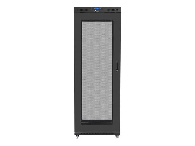 19" VOLNĚ STOJÍCÍ RACKOVÁ SKŘÍŇ 42U/800X1000 (FLAT PACK) SE SÍŤOVÝMI DVEŘMI LCD ČERNÁ  V2