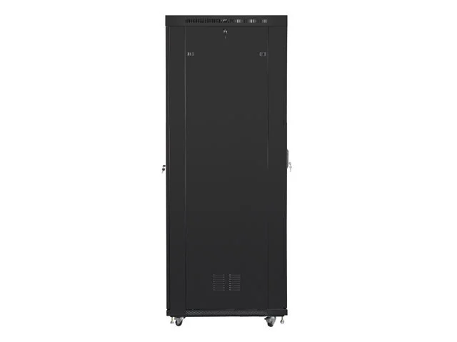 19" VOLNĚ STOJÍCÍ RACKOVÁ SKŘÍŇ 47U/800X1000 (FLAT PACK) S PROSKLENÝMI DVEŘMI LCD ČERNÁ  V2