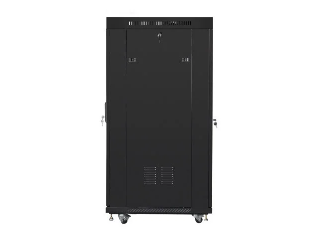19" VOLNĚ STOJÍCÍ RACKOVÁ SKŘÍŇ 27U/800X1000 (FLAT PACK) S PROSKLENÝMI DVEŘMI LCD ČERNÁ  V2