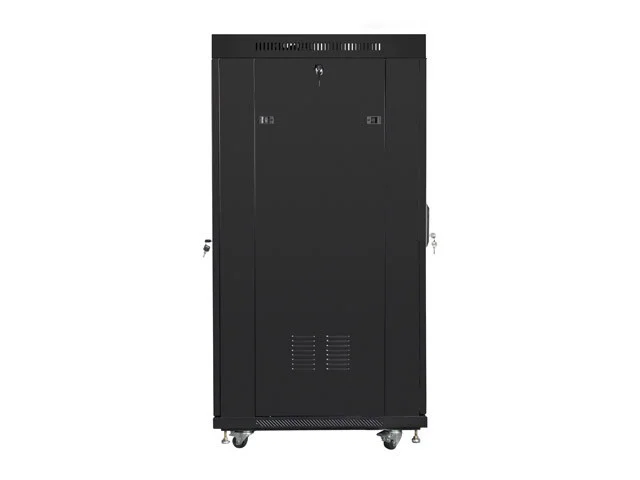19" VOLNĚ STOJÍCÍ RACKOVÁ SKŘÍŇ 27U/800X1000 (FLAT PACK) S PROSKLENÝMI DVEŘMI LCD ČERNÁ  V2