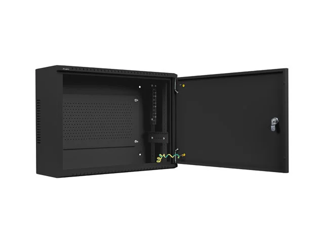 19" RACKOVÁ SKŘÍŇ PRO MONTÁŽ NA STĚNU 4U+3U/540X200 NÍZKOPROFILOVÁ ČERNÁ  (SMONTOVANÁ)