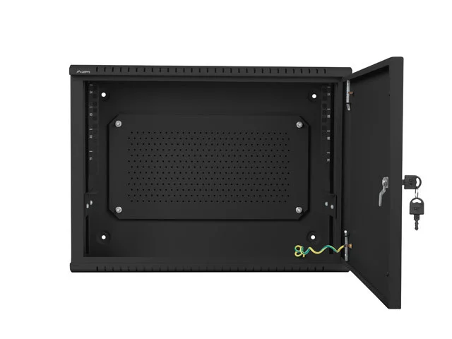 19" RACKOVÁ SKŘÍŇ PRO MONTÁŽ NA STĚNU 4U+3U/540X200 NÍZKOPROFILOVÁ ČERNÁ  (SMONTOVANÁ)