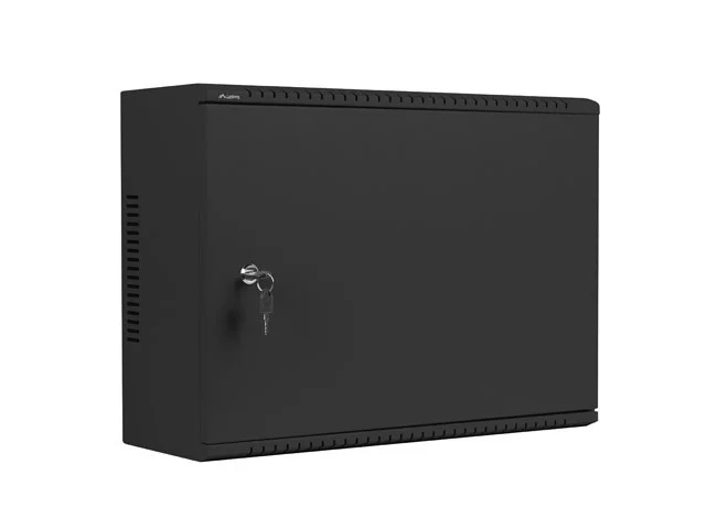 19" RACKOVÁ SKŘÍŇ PRO MONTÁŽ NA STĚNU 4U+3U/540X200 NÍZKOPROFILOVÁ ČERNÁ  (SMONTOVANÁ)
