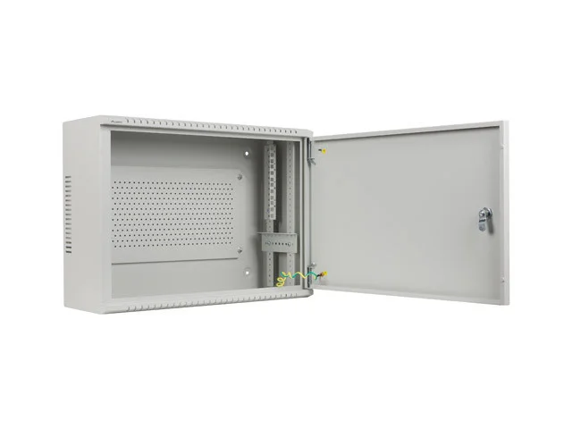 19" RACKOVÁ SKŘÍŇ PRO MONTÁŽ NA STĚNU 4U+3U/540X200 NÍZKOPROFILOVÁ ŠEDÁ  (SMONTOVANÁ)