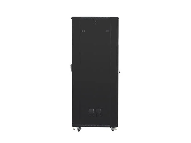 19" VOLNĚ STOJÍCÍ RACKOVÁ SKŘÍŇ 42U/800X800 S PROSKLENÝMI DVEŘMI ČERNÁ  (SMONTOVANÁ)