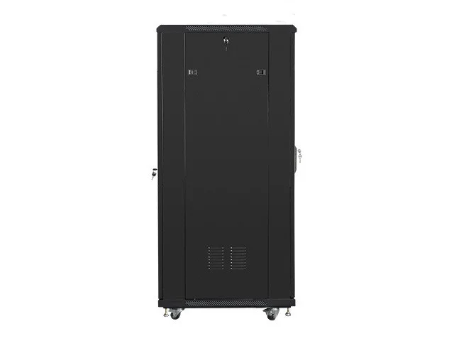 19" VOLNĚ STOJÍCÍ RACKOVÁ SKŘÍŇ 32U/600X800 S PROSKLENÝMI DVEŘMI ČERNÁ  (SMONTOVANÁ)
