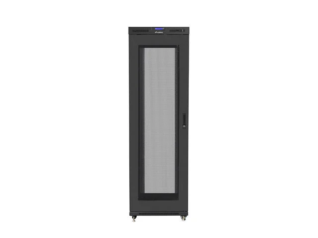 19" VOLNĚ STOJÍCÍ RACKOVÁ SKŘÍŇ 42U/800X1200 (FLAT PACK) SE SÍŤOVÝMI DVEŘMI LCD ČERNÁ  V2
