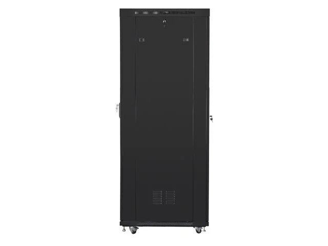RACKOVÁ SKŘÍŇ 19" VOLNĚ STOJÍCÍ 27U/800X1200 (FLAT PACK) S DVÍŘKY SE SÍŤKOU LCD ČERNÁ