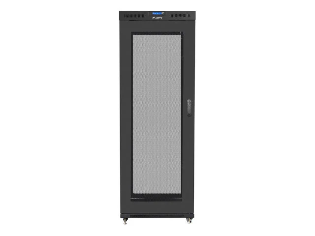 RACKOVÁ SKŘÍŇ 19" VOLNĚ STOJÍCÍ 27U/800X1200 (FLAT PACK) S DVÍŘKY SE SÍŤKOU LCD ČERNÁ