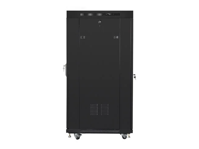 19" VOLNĚ STOJÍCÍ RACKOVÁ SKŘÍŇ 27U/800X1200 (FLAT PACK) S PROSKLENÝMI DVEŘMI LCD ČERNÁ