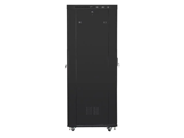 19" VOLNĚ STOJÍCÍ RACKOVÁ SKŘÍŇ 42U/600X1000 (FLAT PACK) SE SÍŤOVÝMI DVEŘMI LCD ČERNÁ  V2