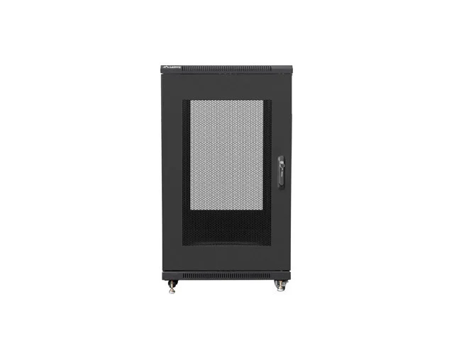 19" VOLNĚ STOJÍCÍ RACKOVÁ SKŘÍŇ 22U/600X800 (FLAT PACK) SE SÍŤOVÝMI DVEŘMI ČERNÁ