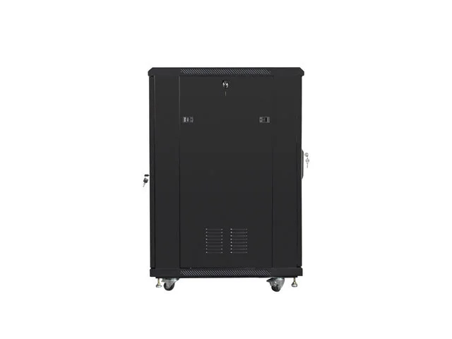 19" VOLNĚ STOJÍCÍ RACKOVÁ SKŘÍŇ 22U/600X800 (FLAT PACK) SE SÍŤOVÝMI DVEŘMI ČERNÁ