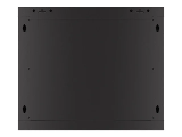 19" RACKOVÁ SKŘÍŇ PRO MONTÁŽ NA STĚNU 9U/600X450 S PERFOROVANÝMI DVEŘMI ČERNÁ  (PLOCHÉ BALENÍ)