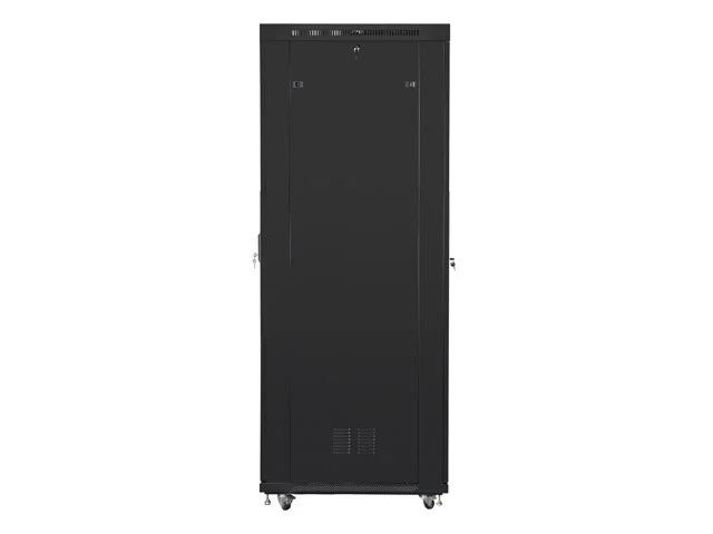 19" VOLNĚ STOJÍCÍ RACKOVÁ SKŘÍŇ 47U/800X1000 (FLAT PACK) SE SÍŤOVÝMI DVEŘMI LCD ČERNÁ  V2