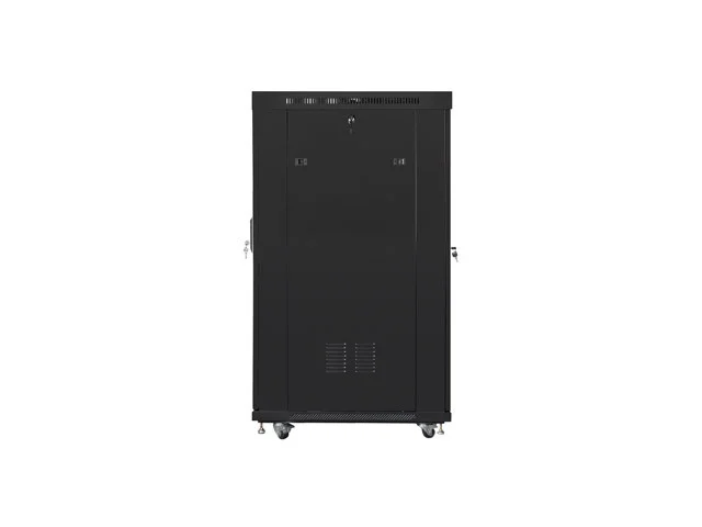 19" VOLNĚ STOJÍCÍ RACKOVÁ SKŘÍŇ 22U/800X1000 (FLAT PACK) S PROSKLENÝMI DVEŘMI LCD ČERNÁ  V2