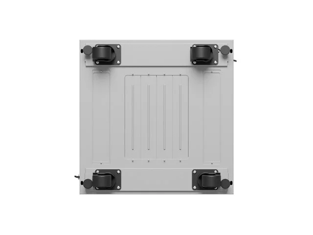 19" VOLNĚ STOJÍCÍ RACKOVÁ SKŘÍŇ 15U/600X600 (FLAT PACK) S PROSKLENÝMI DVEŘMI LCD ŠEDÁ  V2