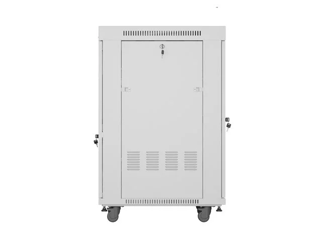19" VOLNĚ STOJÍCÍ RACKOVÁ SKŘÍŇ 22U/600X800 (FLAT PACK) S PROSKLENÝMI DVEŘMI LCD ŠEDÁ  V2