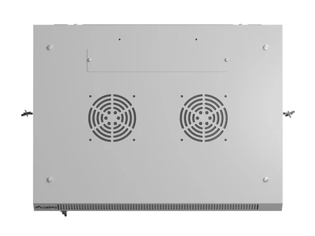 INSTALAČNÍ STOJAN 19" 12U 600X450 ŠEDÉ PERFOROVANÉ DVEŘE  (PLOCHÉ BALENÍ)