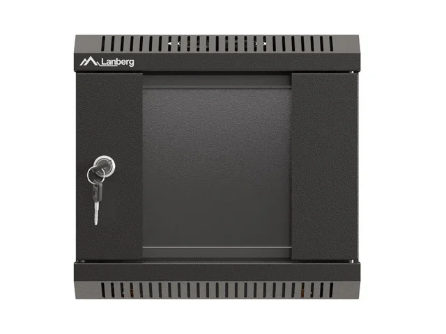 RACKOVÁ SKŘÍŇ 10" NÁSTĚNNÁ 4U/300X300 (FLAT PACK) S PROSKLENÝMI DVEŘMI ČERNÁ