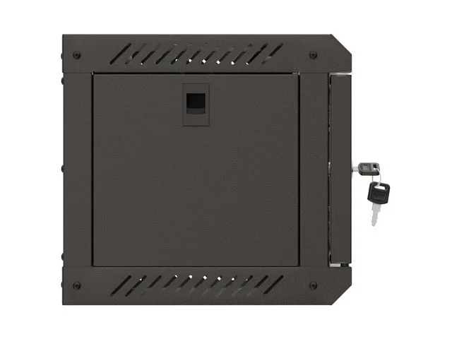 RACKOVÁ SKŘÍŇ 10" NÁSTĚNNÁ 4U/300X300 (FLAT PACK) S PROSKLENÝMI DVEŘMI ČERNÁ