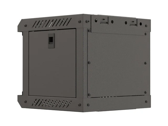 RACKOVÁ SKŘÍŇ 10" NÁSTĚNNÁ 4U/300X300 (FLAT PACK) S PROSKLENÝMI DVEŘMI ČERNÁ