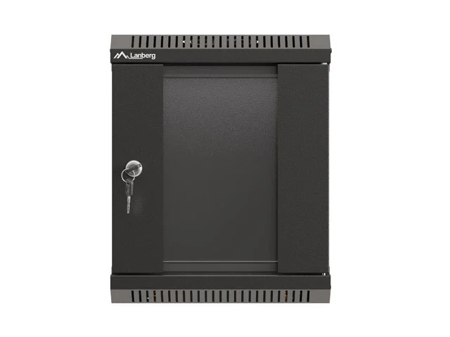 RACKOVÁ SKŘÍŇ 10" PRO MONTÁŽ NA STĚNU 6U/300X300 (FLAT PACK) S PROSKLENÝMI DVEŘMI ČERNÁ