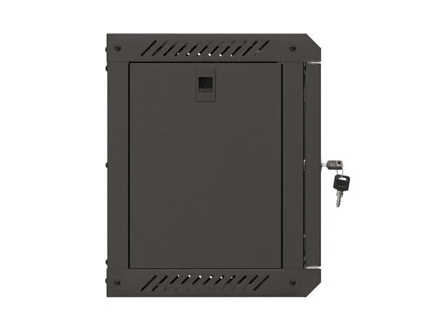 RACKOVÁ SKŘÍŇ 10" PRO MONTÁŽ NA STĚNU 6U/300X300 (FLAT PACK) S PROSKLENÝMI DVEŘMI ČERNÁ