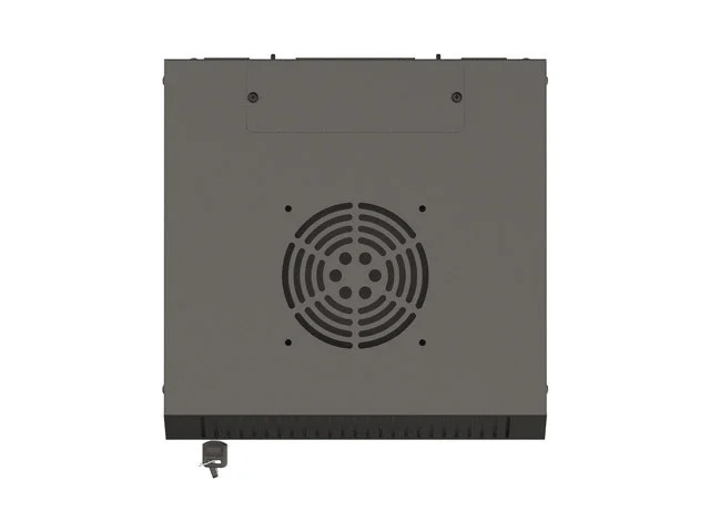 RACKOVÁ SKŘÍŇ 10" PRO MONTÁŽ NA STĚNU 6U/300X300 (FLAT PACK) S PROSKLENÝMI DVEŘMI ČERNÁ