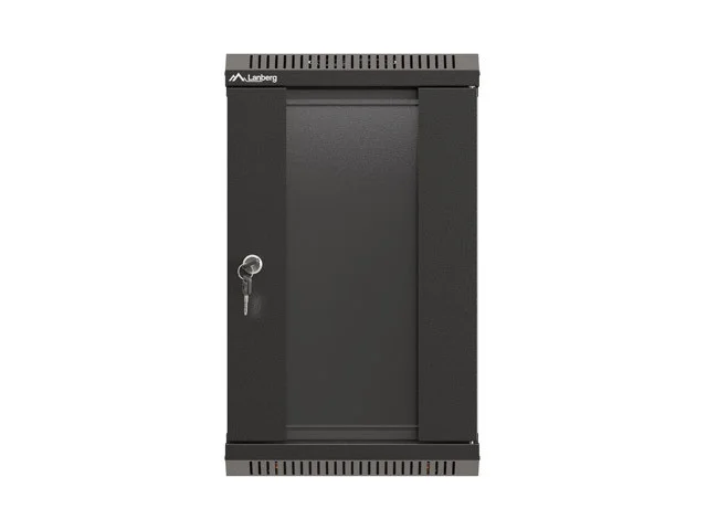 RACKOVÁ SKŘÍŇ 10" NÁSTĚNNÁ 9U/300X300 (FLAT PACK) S PROSKLENÝMI DVEŘMI ČERNÁ