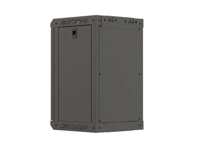 RACKOVÁ SKŘÍŇ 10" NÁSTĚNNÁ 9U/300X300 (FLAT PACK) S PROSKLENÝMI DVEŘMI ČERNÁ