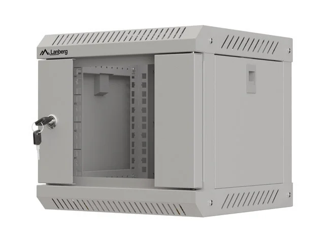 RACKOVÁ SKŘÍŇ 10" NÁSTĚNNÁ 4U/300X300 (FLAT PACK) S PROSKLENÝMI DVEŘMI ŠEDÁ