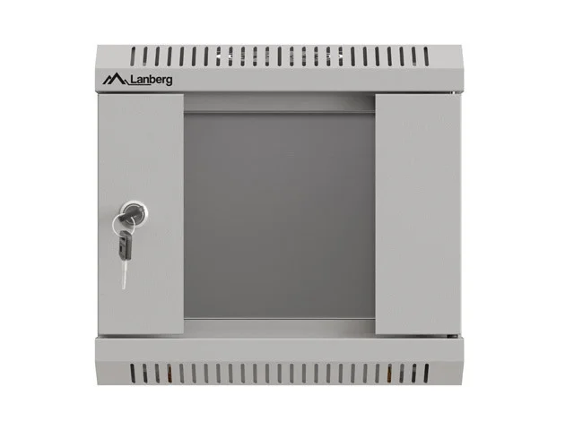 RACKOVÁ SKŘÍŇ 10" NÁSTĚNNÁ 4U/300X300 (FLAT PACK) S PROSKLENÝMI DVEŘMI ŠEDÁ