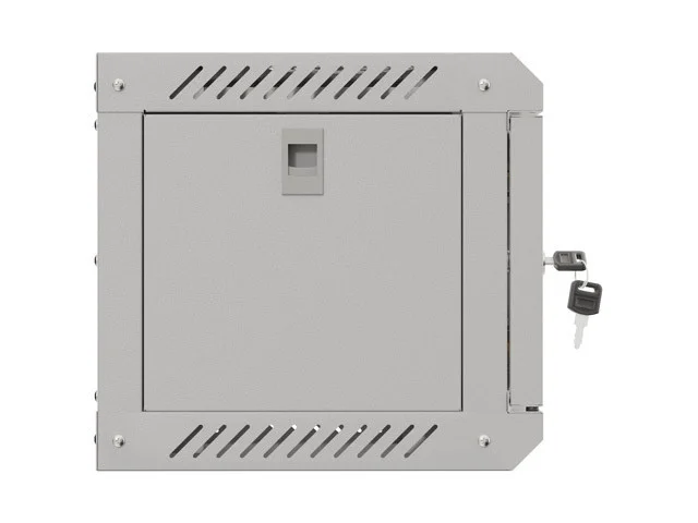 RACKOVÁ SKŘÍŇ 10" NÁSTĚNNÁ 4U/300X300 (FLAT PACK) S PROSKLENÝMI DVEŘMI ŠEDÁ